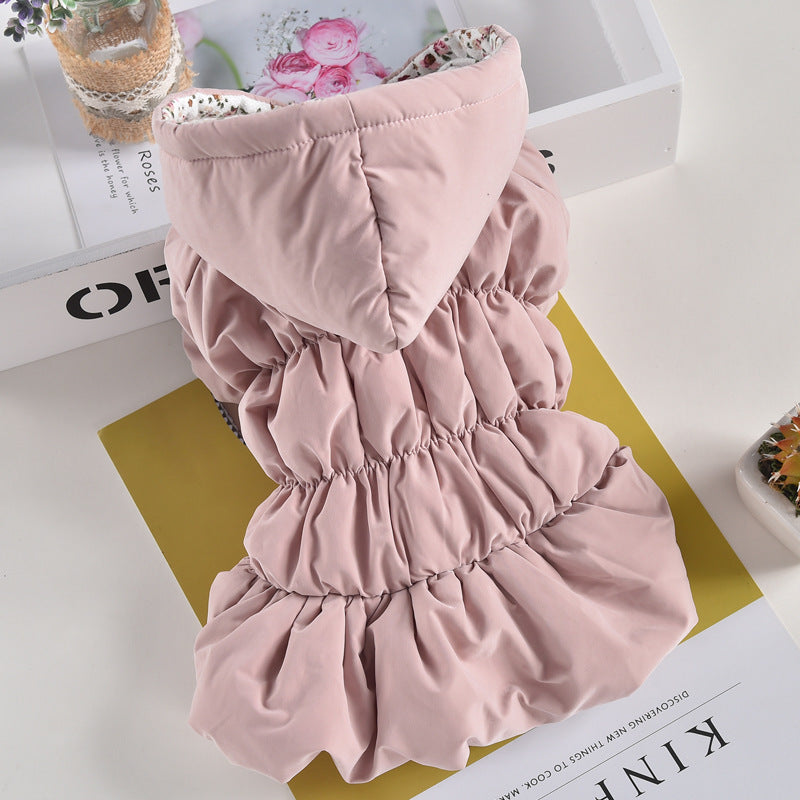 FrostBloom Bubble Skirt Winter Jacket