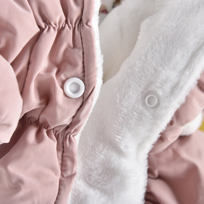 FrostBloom Bubble Skirt Winter Jacket