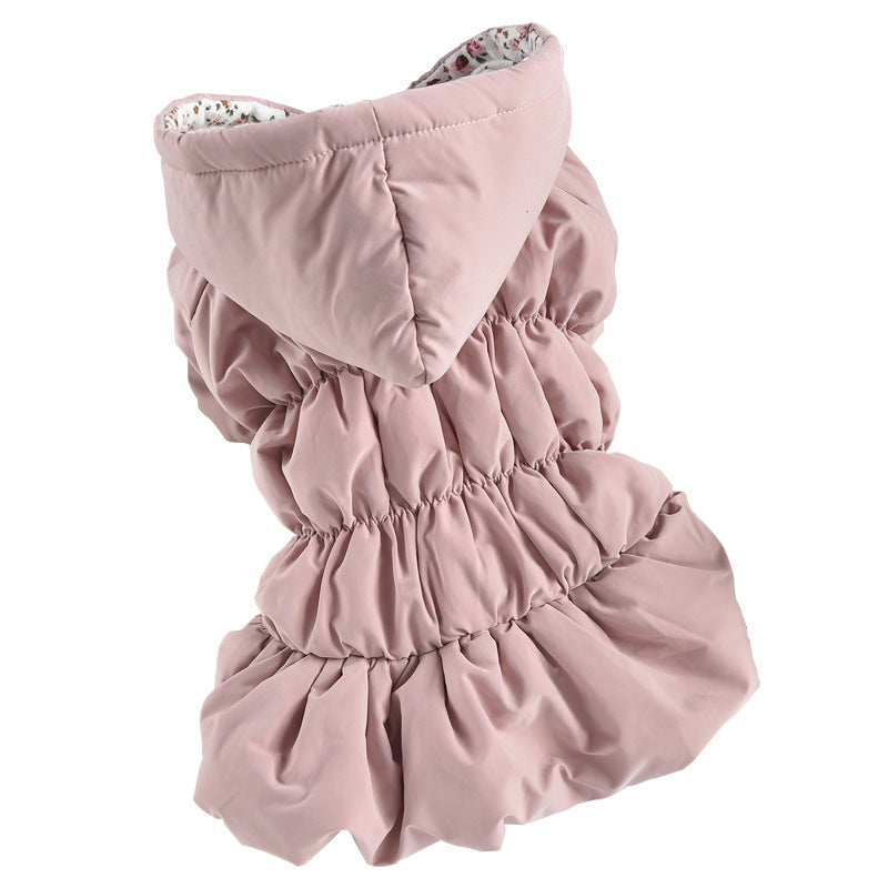 FrostBloom Bubble Skirt Winter Jacket