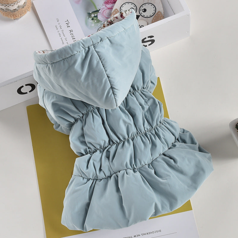 FrostBloom Bubble Skirt Winter Jacket