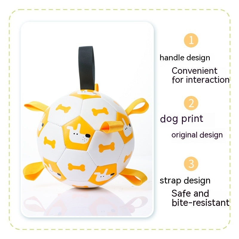 Dog Football Toy | Interactive Chew Ball for Training & Play