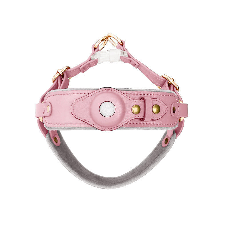 The Executive Leather AirTag Harness