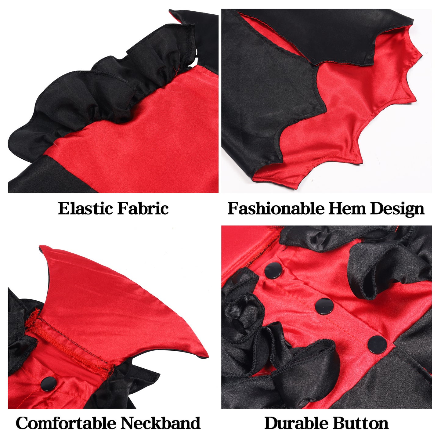 Cat Vampire Costume | Halloween Dracula Cape for Cats & Small Pets