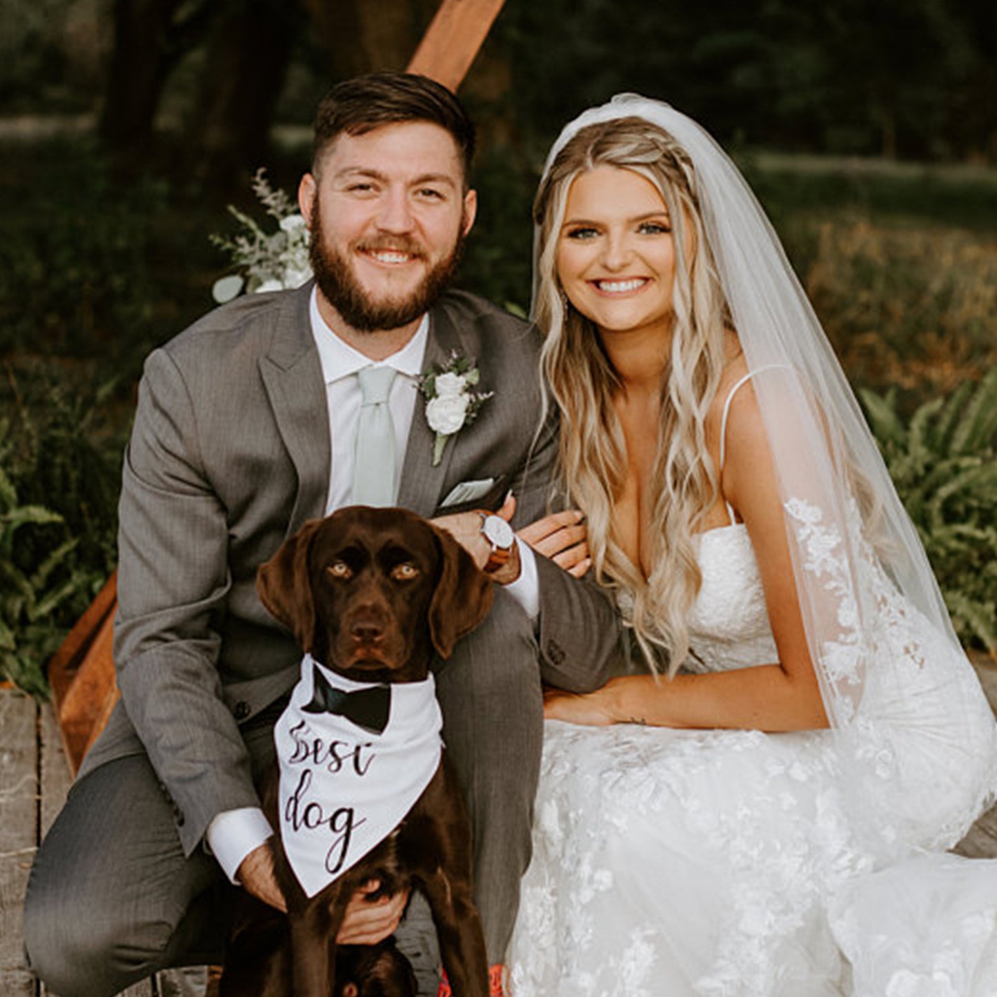 GroomsDog Wedding Bib