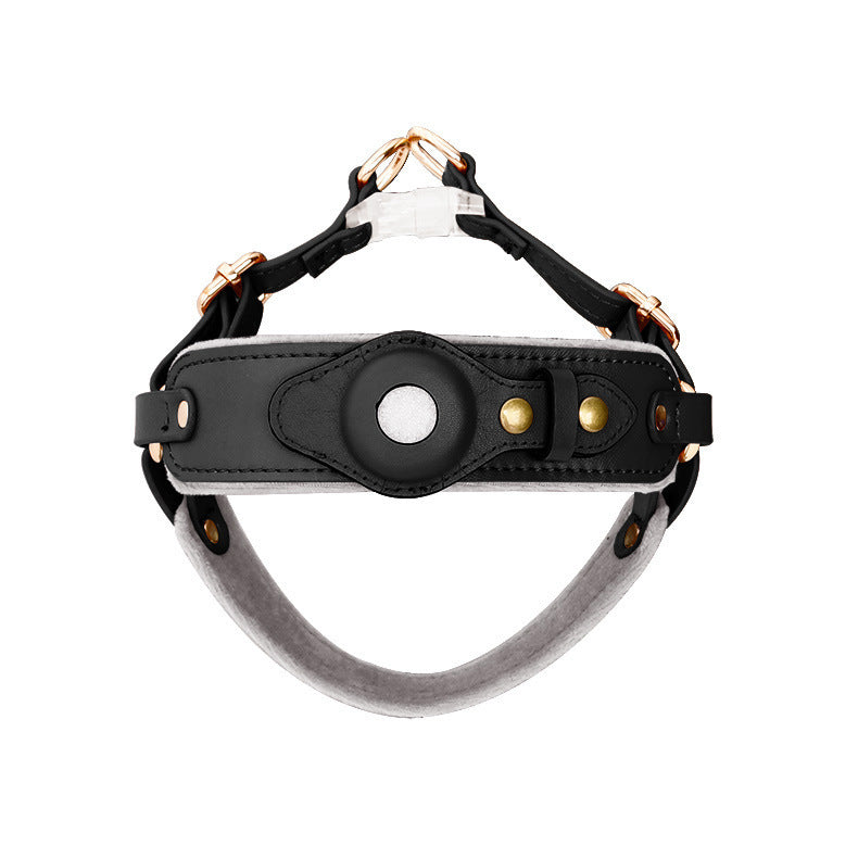 The Executive Leather AirTag Harness