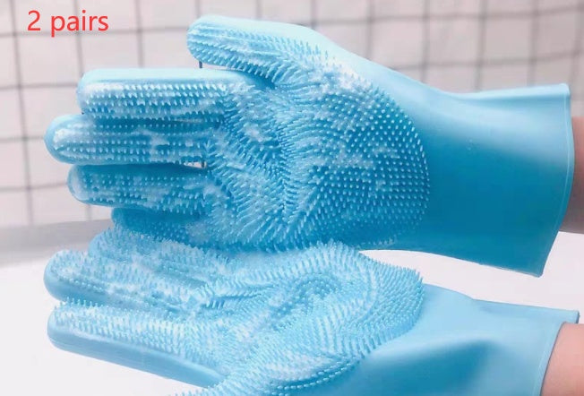Pearly Paws Silicone Groom & Massage Gloves
