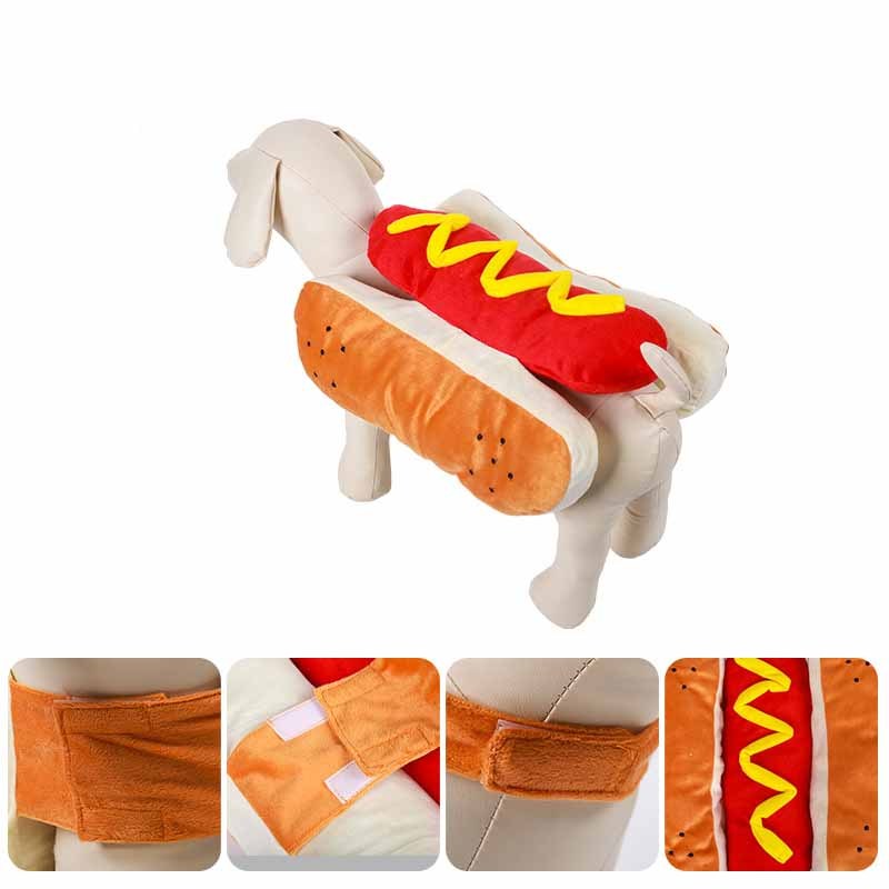 Hot Dog Pet Costume | Funny Halloween Outfit for Dogs & Cats