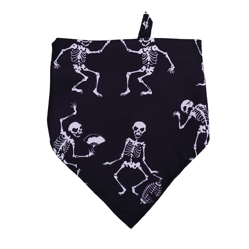 Halloween Dog Bandana | Skull, Pumpkin & Skeleton Pet Scarf