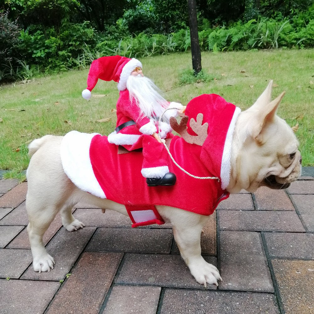 Santa Claus Dog Costume | Festive Pet Outfit for Christmas Fun