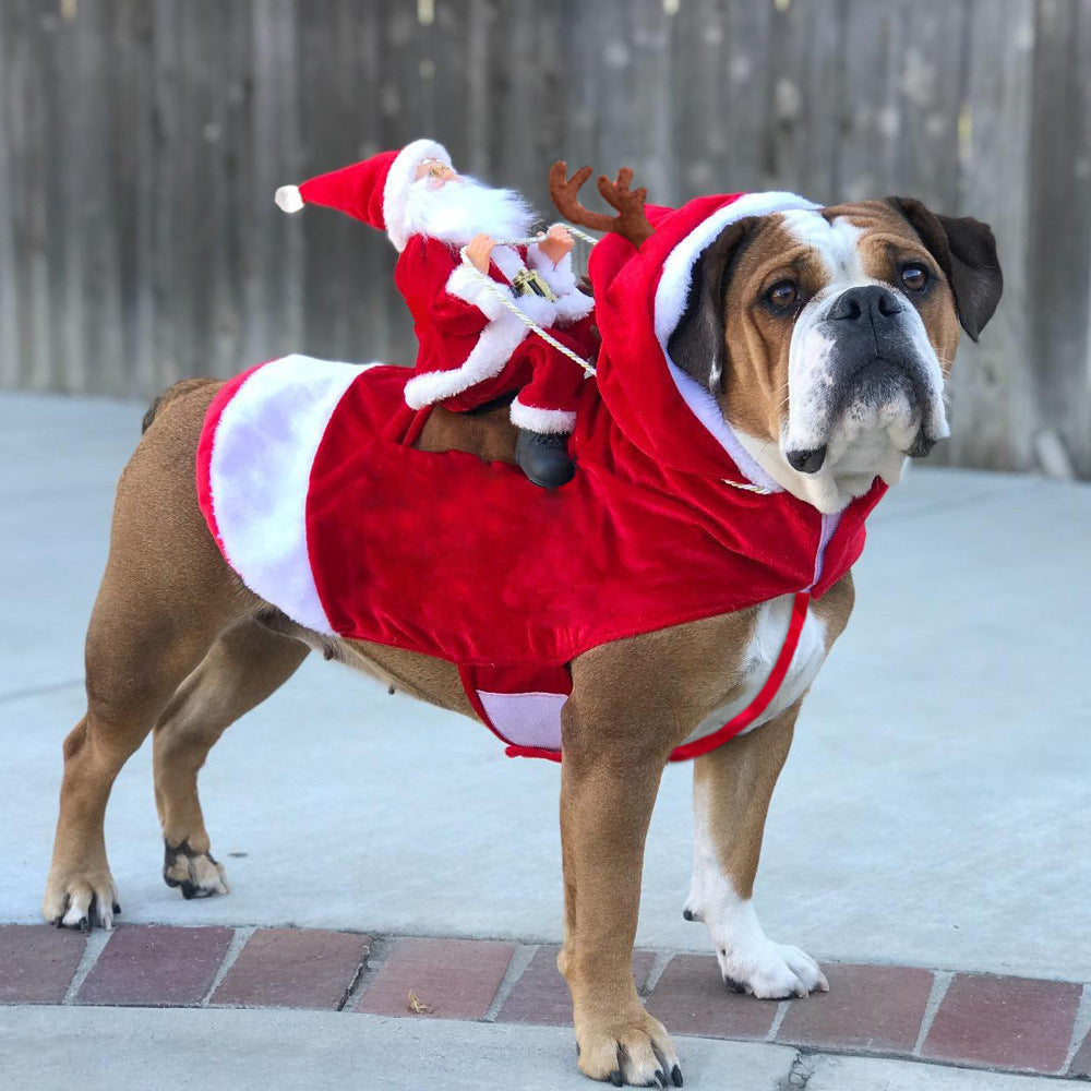 Santa Claus Dog Costume | Festive Pet Outfit for Christmas Fun
