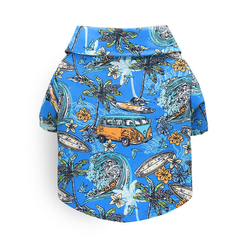 Hawaiian Pet Shirt for Dogs & Cats | Tropical Summer Outfit