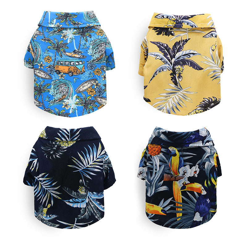Hawaiian Pet Shirt for Dogs & Cats | Tropical Summer Outfit