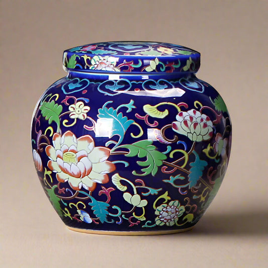 Eternal Bloom Ceramic Pet Urn