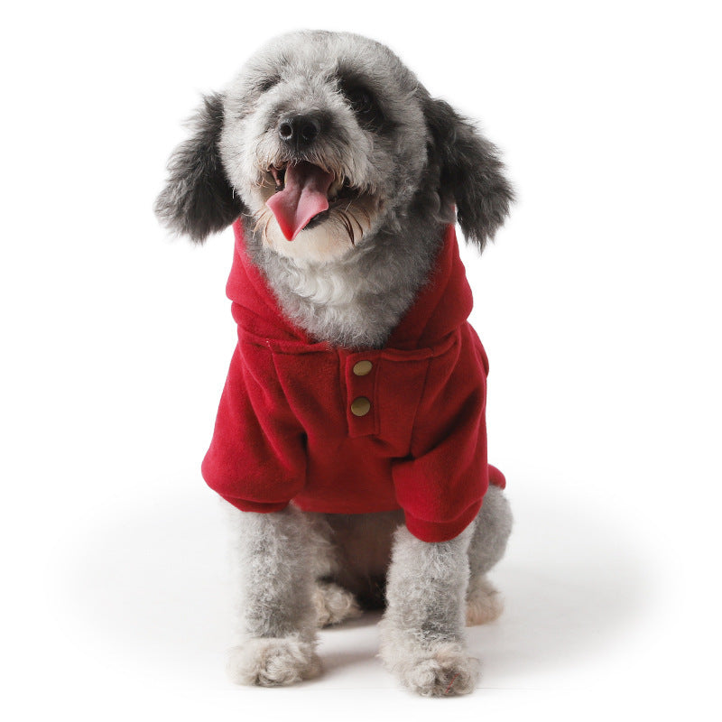 Bearded Dog Hoodie | Cozy Mustache Sweater for Small Dogs