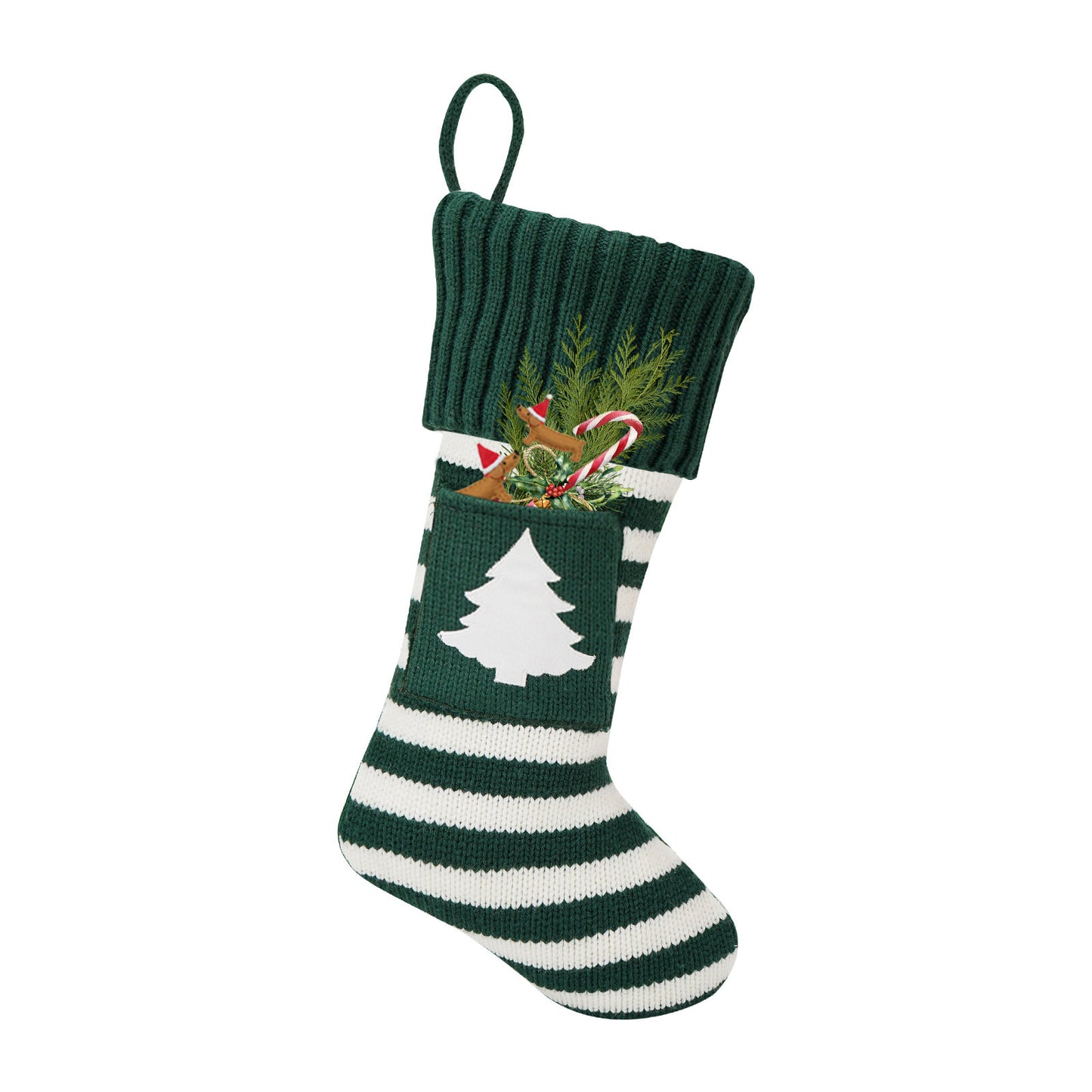 Christmas Pet Stocking Gift Bag | Knitted Dog & Cat Paw Socks