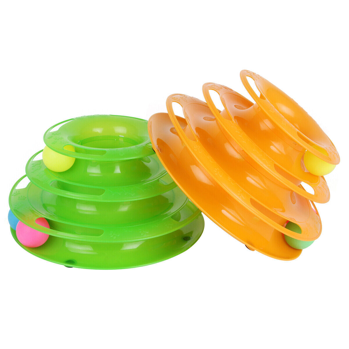 Cat Ball Tower Toy | 3-Level Interactive Track for Active Play
