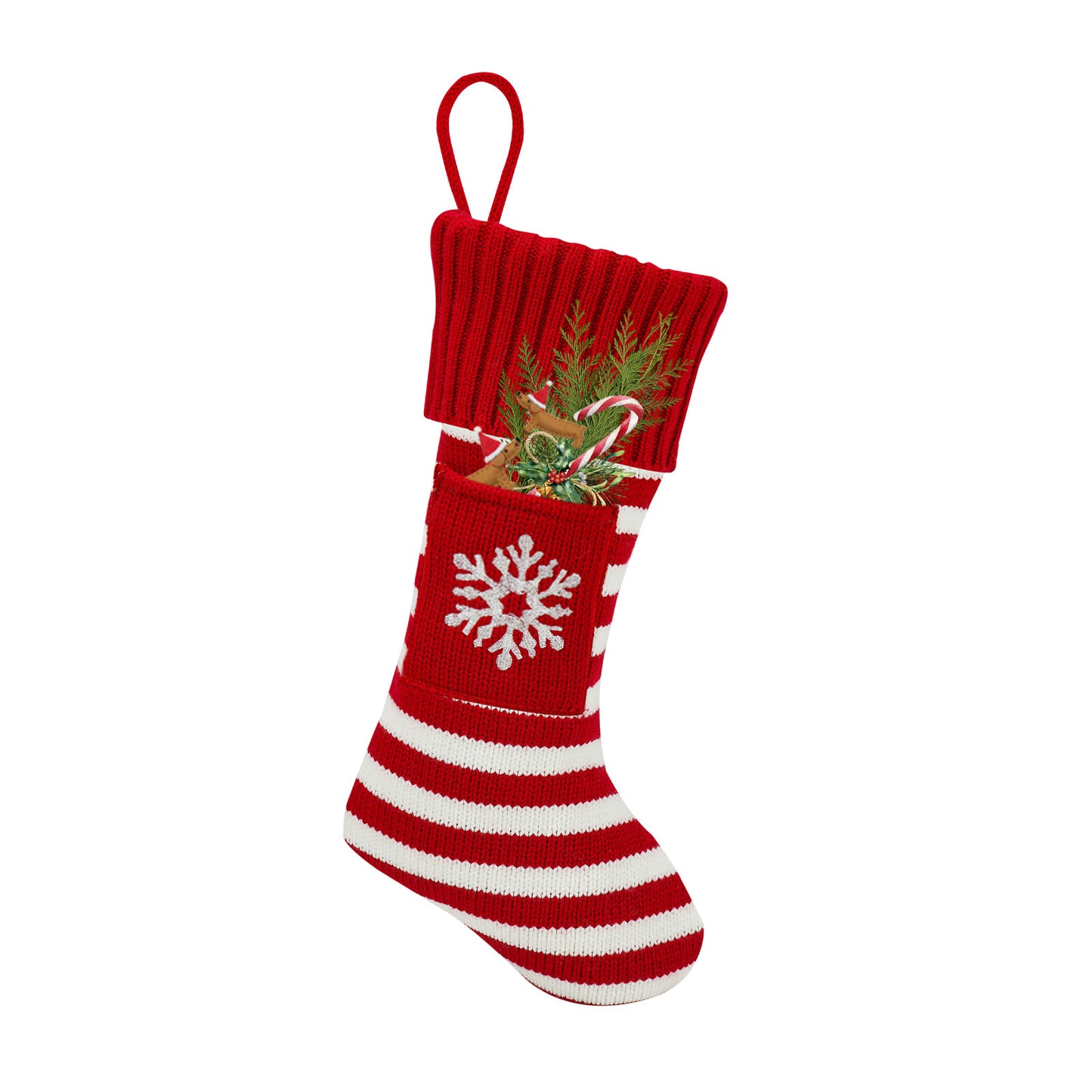 Christmas Pet Stocking Gift Bag | Knitted Dog & Cat Paw Socks