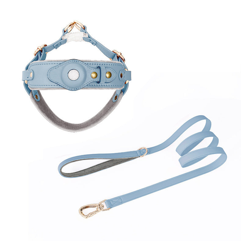 The Executive Leather AirTag Harness