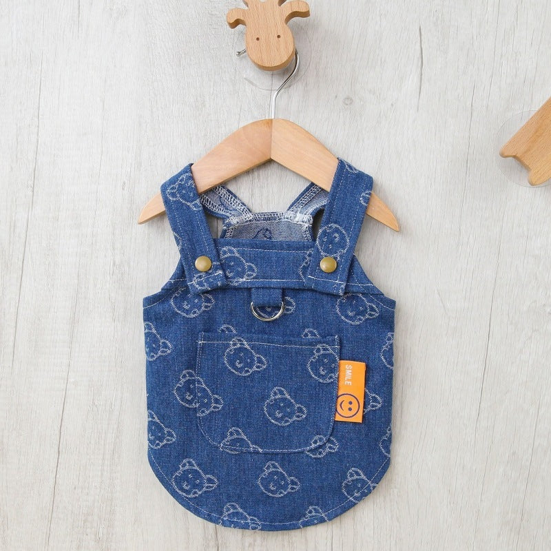 Denim Princess Dog Dress | Lightweight, Cute & Stylish for Small Pets