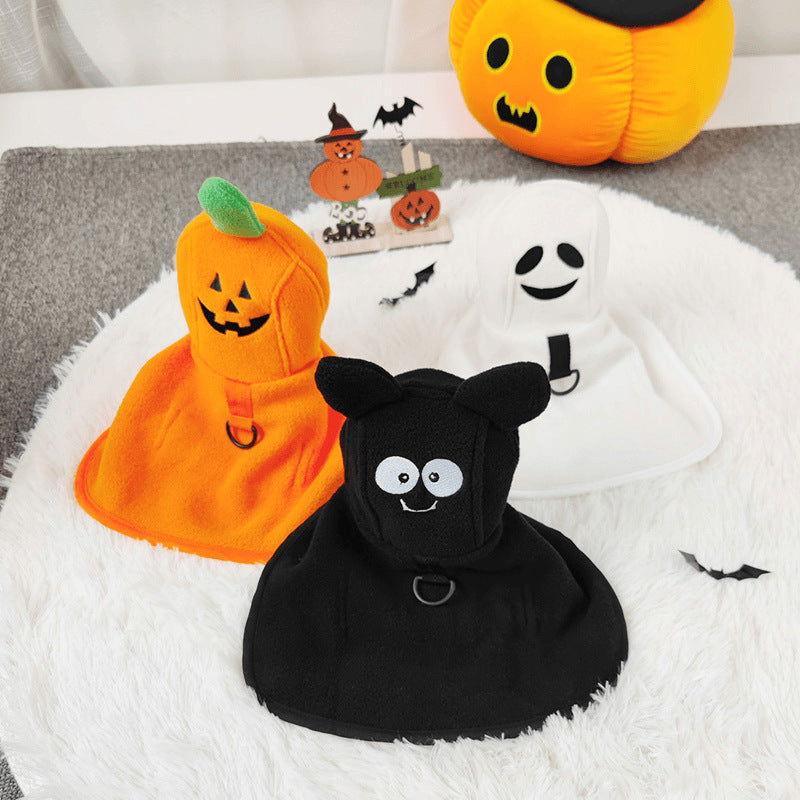 Halloween Pet Cloak for Cats & Dogs | Cute Pumpkin, Ghost & Bat Costumes