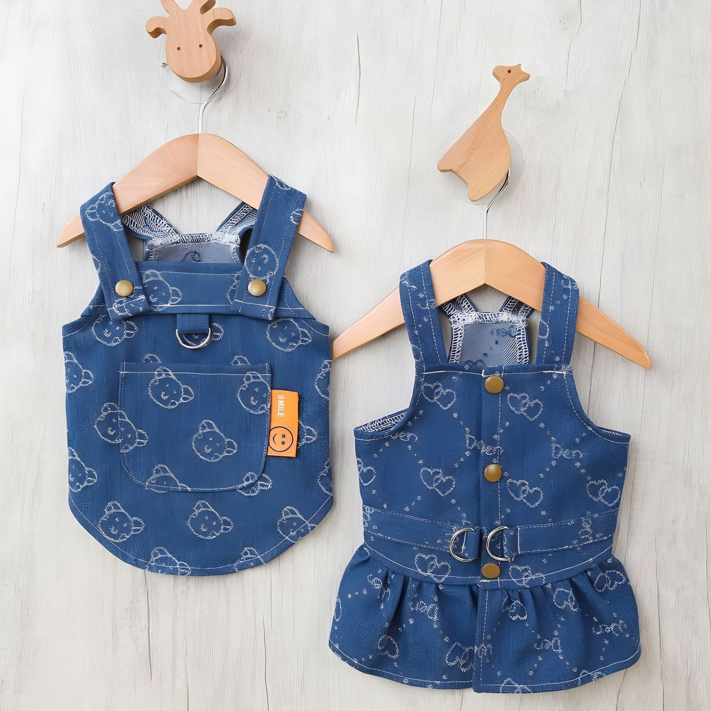 Denim Princess Dog Dress | Lightweight, Cute & Stylish for Small Pets
