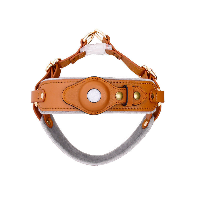 The Executive Leather AirTag Harness