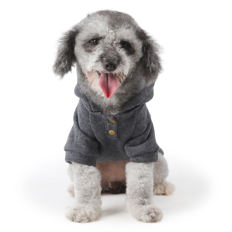 Bearded Dog Hoodie | Cozy Mustache Sweater for Small Dogs