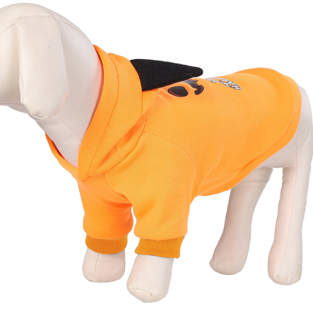 Halloween Pumpkin Dog Hoodie | Cozy Pet Costume for Spooky Fun