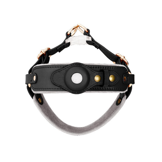 The Executive Leather AirTag Harness