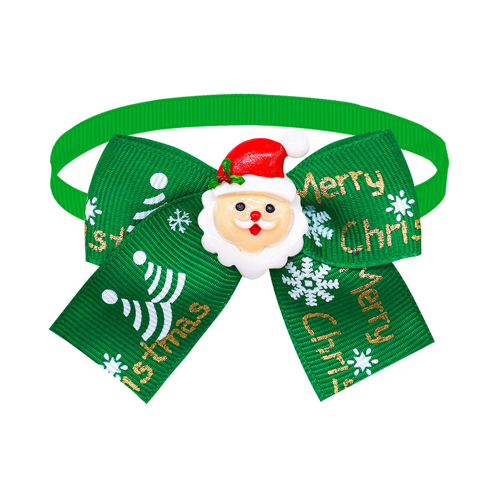 Christmas Pet Bow Tie Collar | Adjustable, Festive & Adorable