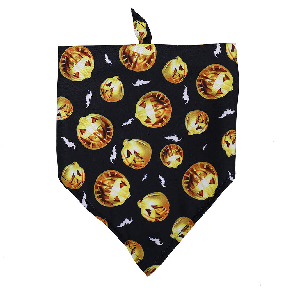 Halloween Dog Bandana | Skull, Pumpkin & Skeleton Pet Scarf