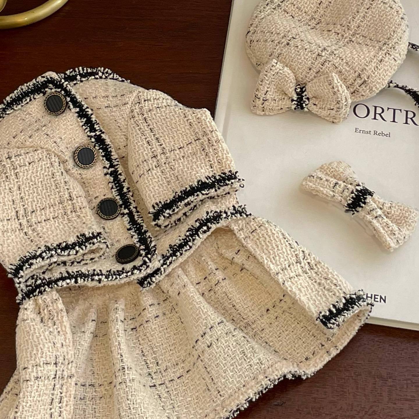 Luxury Dog Dress | French Vanilla Princess Skirt for Pets