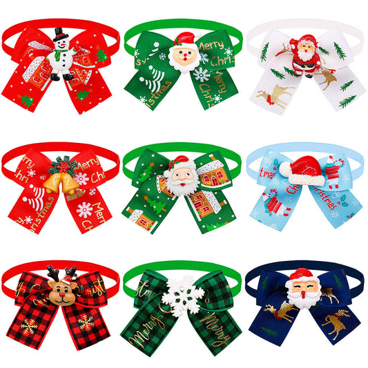Christmas Pet Bow Tie Collar | Adjustable, Festive & Adorable