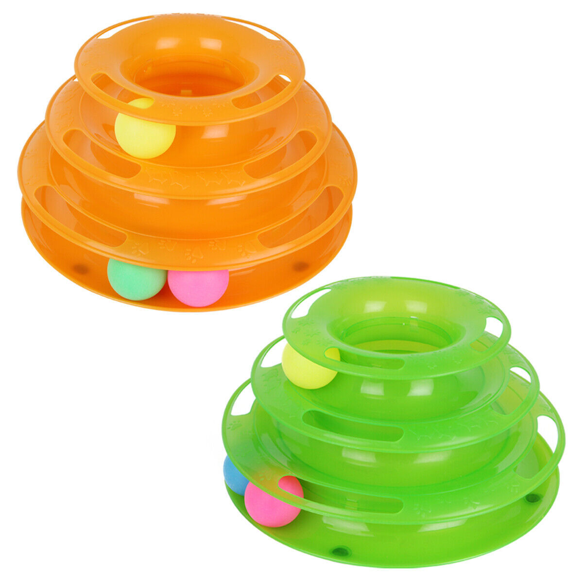 Cat Ball Tower Toy | 3-Level Interactive Track for Active Play