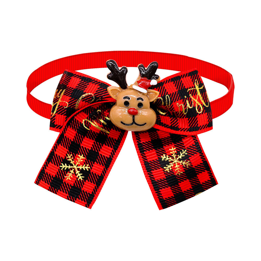 Christmas Pet Bow Tie Collar | Adjustable, Festive & Adorable